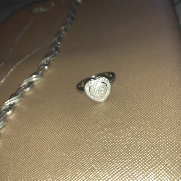 Zales Jewelry Zales Sterling Silver 925 Diamond Jewelry Set Poshmark